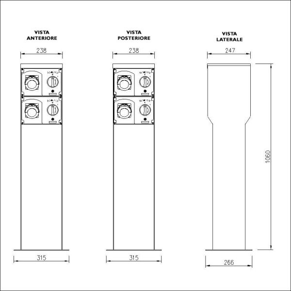 Colonnina Serie CPX (doppia fronte-retro) - immagine 5